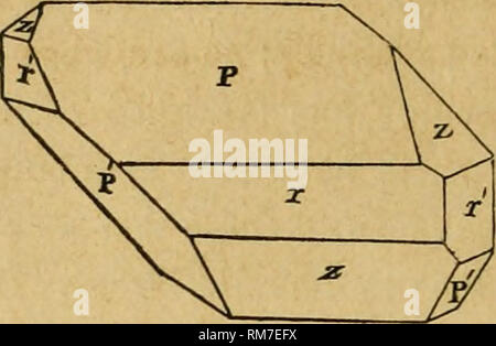 . Jahresbericht der Regenten der Universität auf den Zustand der Kabinett der Naturgeschichte, mit Katalogen der gleiche. Wissenschaft. 130 tion der Matrix der Crystal während der Zeit seiner Entstehung. In-dividuals ausstellenden diese Besonderheit, nicht selten sind, und die Zahl dieser so genannten Ebenen, ist noch weiter gestiegen. Seit der Veröffentlichung der Mineralogie von New York, ich habe die Erstattungspflicht sonstige Proben von Quarzen in St. Johnsville, Montgomery County, durch Herrn Israel Smith, jr. Eine dieser erhoben wird. Abb. ähnlich. 156, aus Middleville, aber Stockfoto