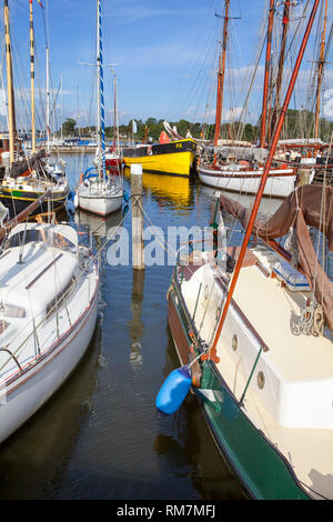 Alter Hafen, Kappeln, Schleswig-Holstein, Deutschland, Europa Stockfoto