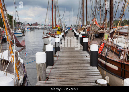 Alter Hafen, Kappeln, Schleswig-Holstein, Deutschland, Europa Stockfoto