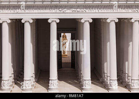 Türkei Istanbul April 18, 2018: Miniaturk Park in Istanbul, der größten Miniaturpark der Welt. Repräsentative Modelle der Tempel der Artemis von Eph Stockfoto