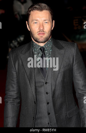 Dec 3, 2014 - Exodus: Götter und Könige Weltpremiere - VIP-roten Teppich Ankünfte im Odeon, Leicester Square, London Bild: Joel Edgerton Stockfoto