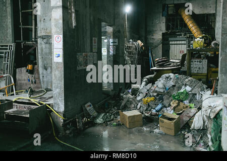 Obst- und Gemüsemarkt in Hongkong Stockfoto
