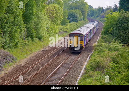 Sprinter diesel Zug. Diesel DMU Stockfoto