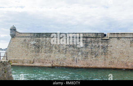 Frankreich, Morbihan, Port Louis Zitadelle von Vauban, bei Lorient Hafeneinfahrt geändert Stockfoto