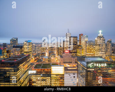 Toronto, 29.September: Antenne morgen Blick auf das Toronto Downtown am 29.Sep, 2018 in Toronto, Kanada Stockfoto