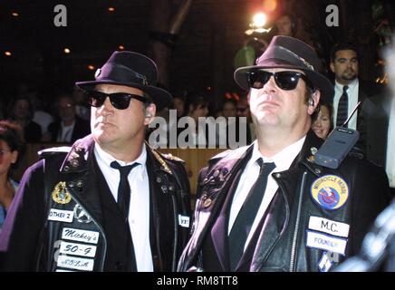 Die Blues Brothers sind während ihres Auftritts auf der Mohegan Sun Casino in Uncasville, Connecticut gezeigt. Stockfoto