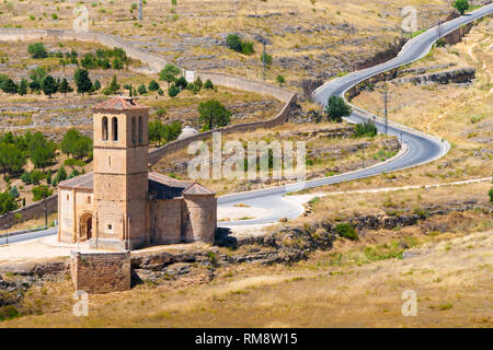 Iglesia de la Vera Cruz ist eine katholische Kirche in Segovia, Spanien Stockfoto