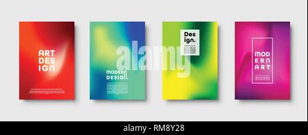 Abstrakte moderne Design Hintergrund. Bunte neon Gradienten. Dynamische TRENDIGEN Farben. Eps 10 Vektor. Stock Vektor