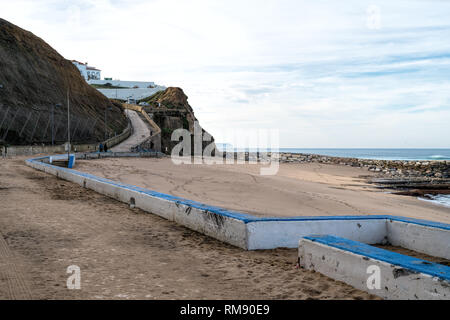 North Beach in Ericeira. Dorf in der Nähe von Lissabon. Portugal Stockfoto