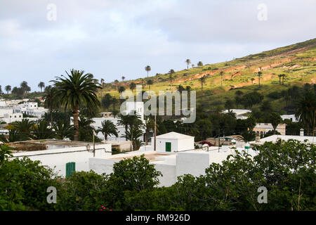 Kleine Stadt in Lanzarote, Kanarische Inseln Stockfoto