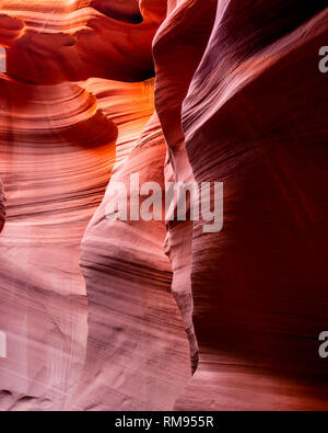 Lower Antelope Canyon in Arizona ist ein Ort, wo alle Touristen aus der ganzen Welt Träume zu erhalten, weil Antelope Canyon eine einzigartige Natur ist ph Stockfoto