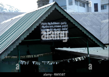 Regierung Anglo Grundschule, Munnar, Kerala, Indien, Asien Stockfoto