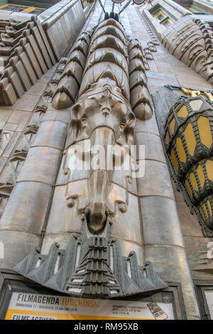 Ornament des Tuschinski Kino in Amsterdam Die Niederlande 2019 Stockfoto