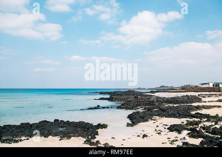 Sehwa Strand auf der Insel Jeju, Korea Stockfoto