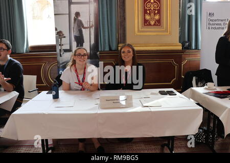 Arbeiten mit WHITEHALL 2019 Stockfoto