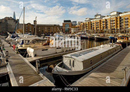 St. Katherine Docks, London Stockfoto