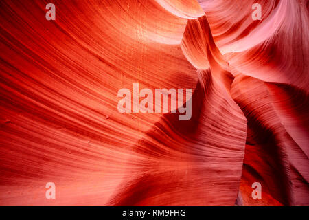 Lower Antelope Canyon in Arizona ist ein Ort, wo alle Touristen aus der ganzen Welt Träume zu erhalten, weil Antelope Canyon eine einzigartige Natur ist ph Stockfoto