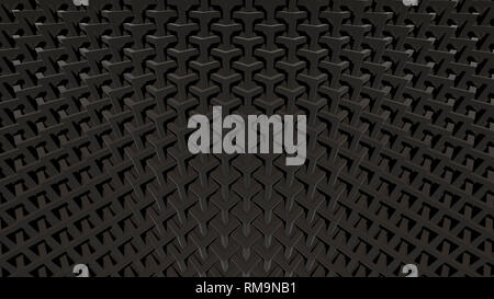 Schwarzes Dreieck Hintergrund 3D Illustration Stockfoto