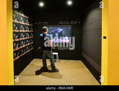 Prag, Tschechische Republik. 14 Feb, 2019. Die Ausstellung "Pixar - 30 Jahre Animation' lanciert wurde in Prag, Tschechische Republik, am 14. Februar 2019. Credit: Roman Vondrous/CTK Photo/Alamy leben Nachrichten Stockfoto