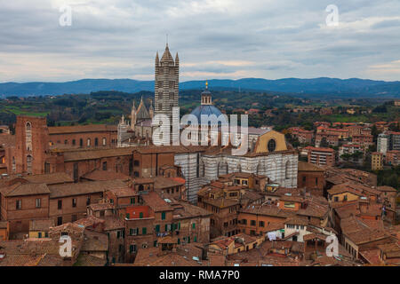 Blick auf Siena. Toskana, Italien. Stockfoto