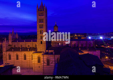 Blick auf Siena. Toskana, Italien. Stockfoto