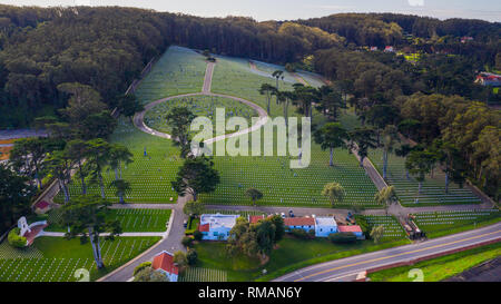 San Francisco Nationalfriedhof, United States Military Cemetery, San Francisco, CA, USA Stockfoto