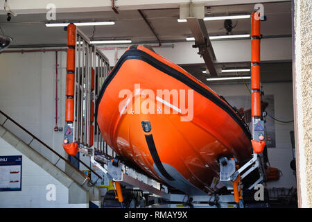 Rettungsbootstation in Porthcawl South Wales UK Stockfoto