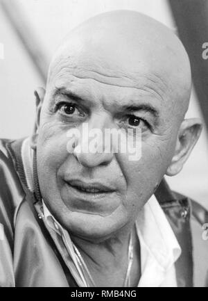 Telly Savalas (1924-1994), ein US-amerikanischer Schauspieler. Stockfoto