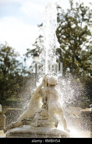 Gärten des königlichen Palastes in Aranjuez, Madrid Stockfoto