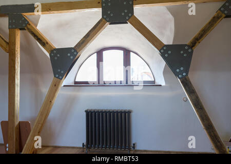 Bau-Neuzugang, die alte Heimat hinzugefügt wird Stockfoto