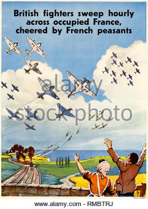 Britische Weltkrieg 2 Information der Öffentlichkeit Propaganda Poster Stockfoto