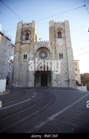 Kathedrale Santa Maria Maior in Lissabon Stockfoto