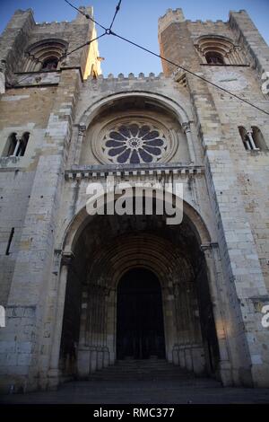 Kathedrale Santa Maria Maior in Lissabon Stockfoto