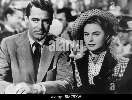 Am 29. August 2002 wurde der 20. Jahrestag der Tod der Schauspielerin Ingrid Bergman (Foto: mit Cary Grant). Geboren in Stockholm, die Schauspielerin hat sich für Filme wie "Casablanca" oder "Wem die Stunde schlägt". Stockfoto