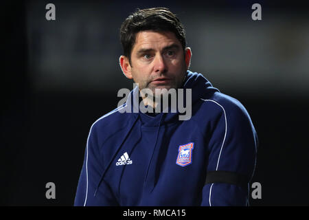 Assistant Manager von Ipswich Town, Stuart Taylor - Ipswich Town v Derby County, Sky Bet Meisterschaft, Portman Road, Ipswich - 13. Februar 2019 Bearbeiten Stockfoto