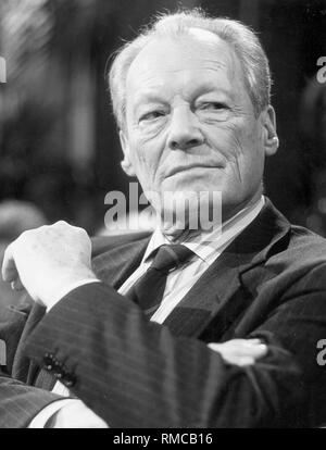 Willy Brandt (1913-1992), deutscher Politiker und Bundeskanzler. Er erhielt den Nobelpreis für den Frieden 1971. (Undatiertes Foto) Stockfoto