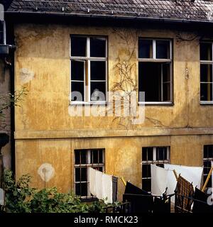 Rückseite des Goethe Nationalmuseum in Weimar. Stockfoto