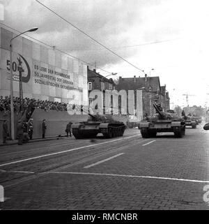 Sowjetische Militär in Erfurt. Stockfoto