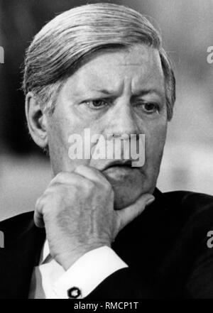 Helmut Schmidt, Bundeskanzler. Stockfoto