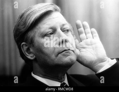 Helmut Schmidt, Bundeskanzler. Stockfoto