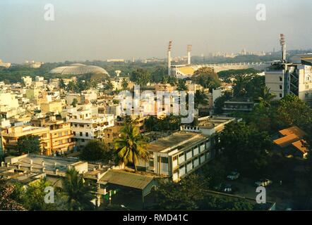 Bangalore, der "Science City" oder der Indischen "Silicon Valley", ist Indiens die meisten modernen Stadt betrachtet. Im Zentrum der Stadt gibt es unter anderem, eine große Sporthalle und ein Cricket Stadion. (Undatiertes Foto) Stockfoto