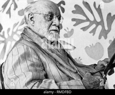 Henri Matisse (1869-1954), französischer Maler. Undatiertes Foto, die wahrscheinlich in der Nachkriegszeit. Stockfoto