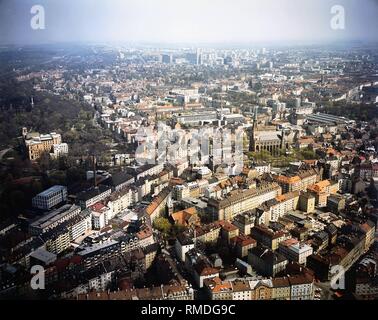 Blick auf den Stadtteil Haidhausen in München. Stockfoto