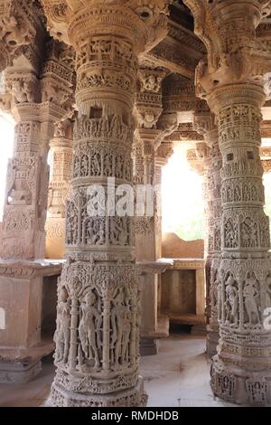Die Sonne, Gujarat-India Temple-Modhera Stockfoto