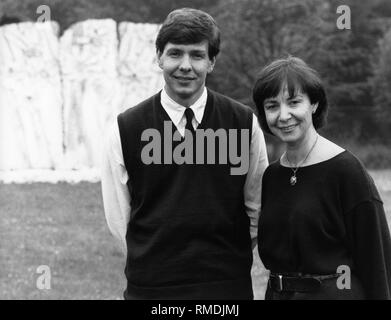 Harry Mensing und Mutter Lydia in Hamm-Rhynern. Stockfoto