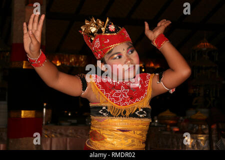 Legong Tänzerin Bali Stockfoto