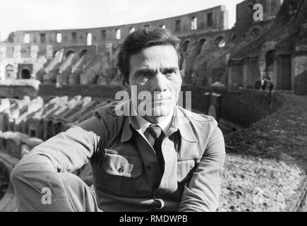 Pier Paolo Pasolini (1922-1975), ein italienischer Schriftsteller und Regisseur. Undatiertes Foto, wahrscheinlich von Anfang der 70er Jahre. Stockfoto