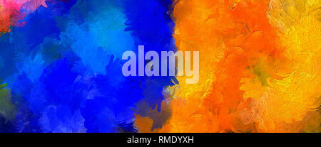 Öl pastell Zeichnung. Abstrakte Farbe Hintergrund. Fine Art Print. Impressionismus stil Abstraktion. Moderne surrealismus Malerei. Gut als wanddekor Poster. Stockfoto