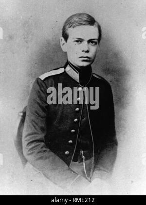 Portrait von Großfürst Alexander Alexandrovitch von Russland (1845-1894). Albumin Photo Stockfoto