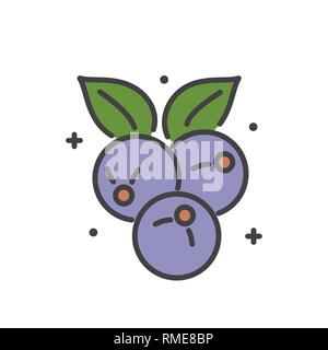 Berry Symbol auf weißem Hintergrund für Grafik- und Webdesign, modernen einfachen Vektor unterzeichnen. Internet Konzept. Trendy Symbol für Web site Design web-Taste oder mobile App. Stock Vektor